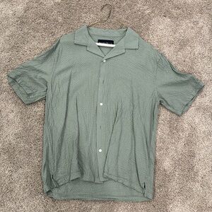 Abercrombie & Fitch Green Button Down Shirt